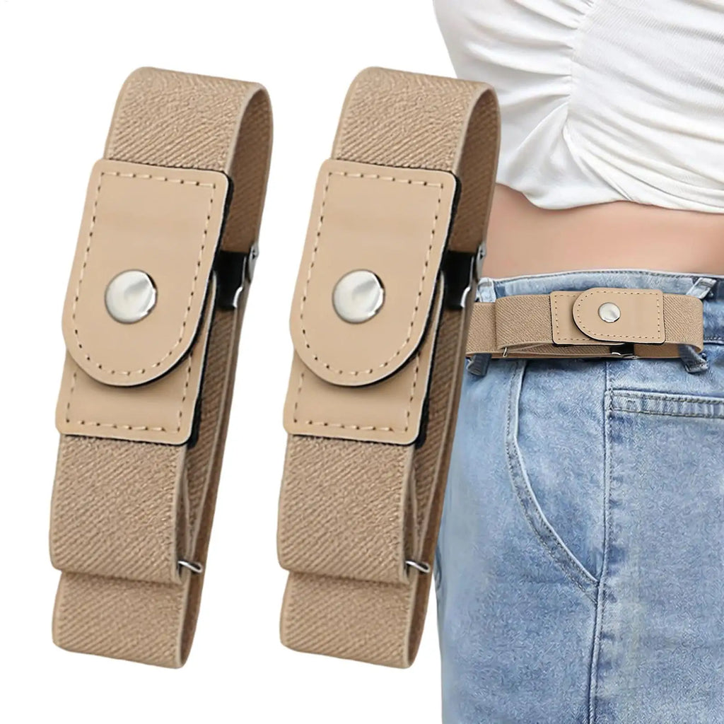 No Buckle Belt – Elastic Adjustable Strap for Men & Women