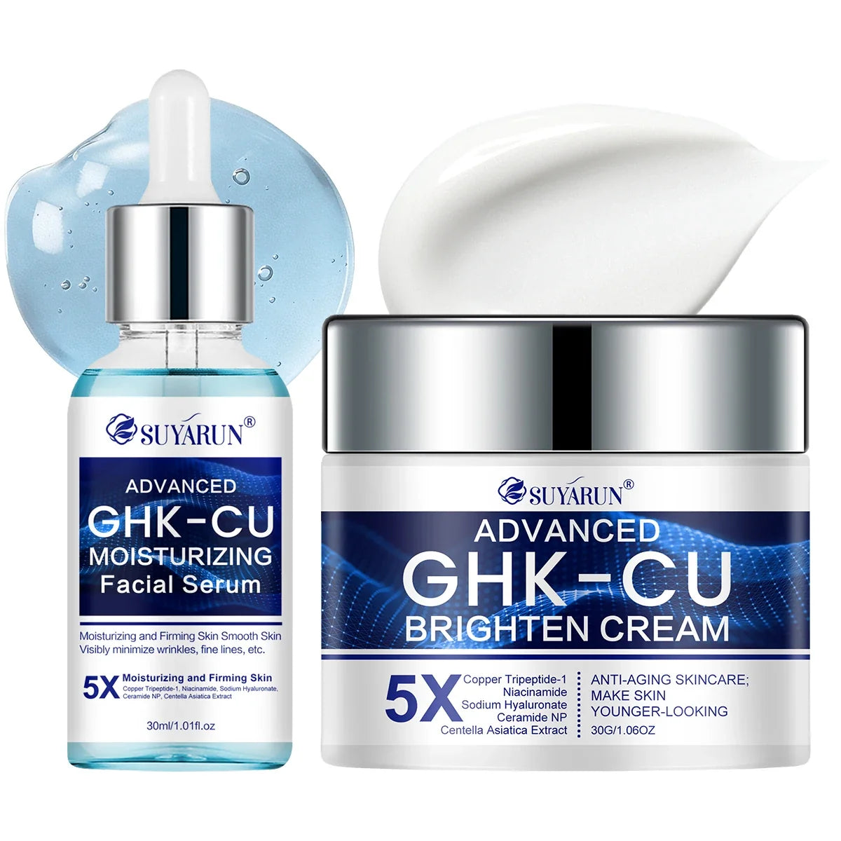 SUYARUN GHK-CU Cream & Serum – Firming Face Moisturizer
