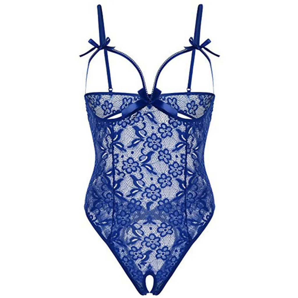 Women's Sheer Lace Babydoll Lingerie Set – S to XXL