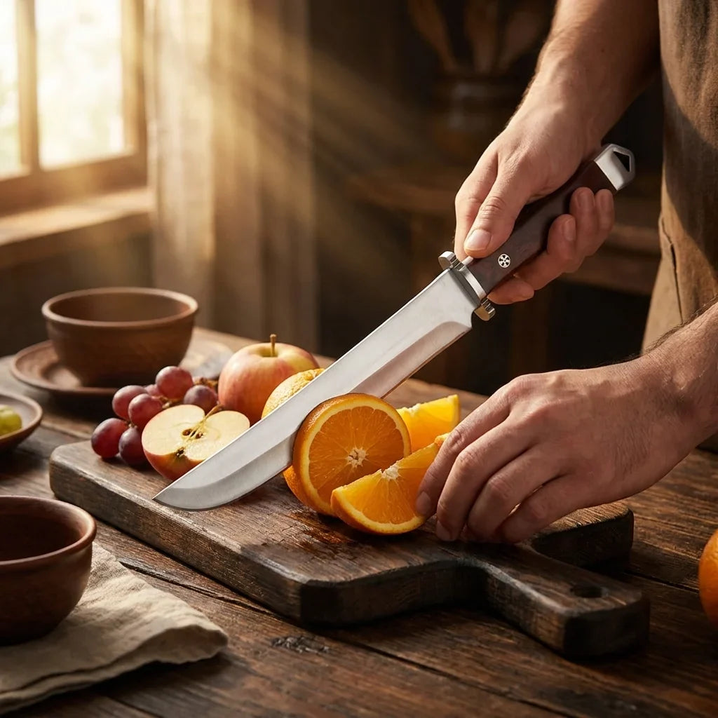 Japanese Chef's Knife – Sharp Stainless Steel & Wood Handle