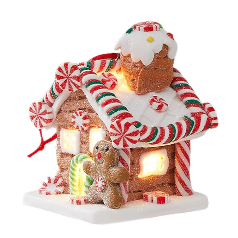LED Gingerbread House Christmas Decoration | Glowing Ornament