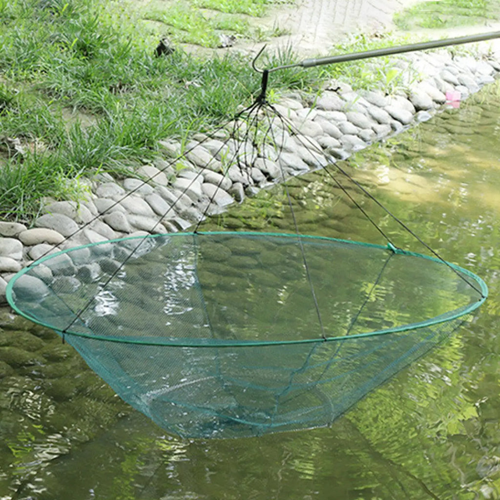 Collapsible Pier Fishing Drop Net – Soft Steel Hoop 80 & 100cm