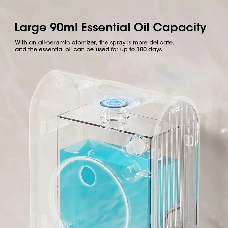 Wall-Mounted Aroma Diffuser | Body Sensor, Clock & Night Light