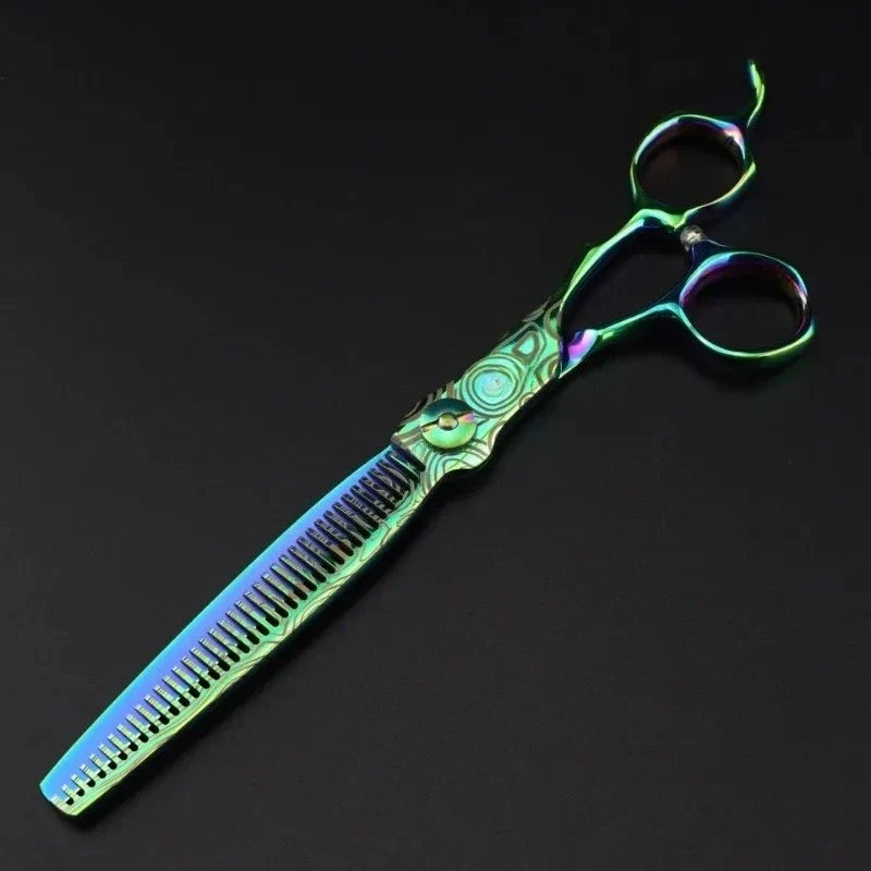 7" JP440C Steel Hair Thinning Scissors | Barber Shears