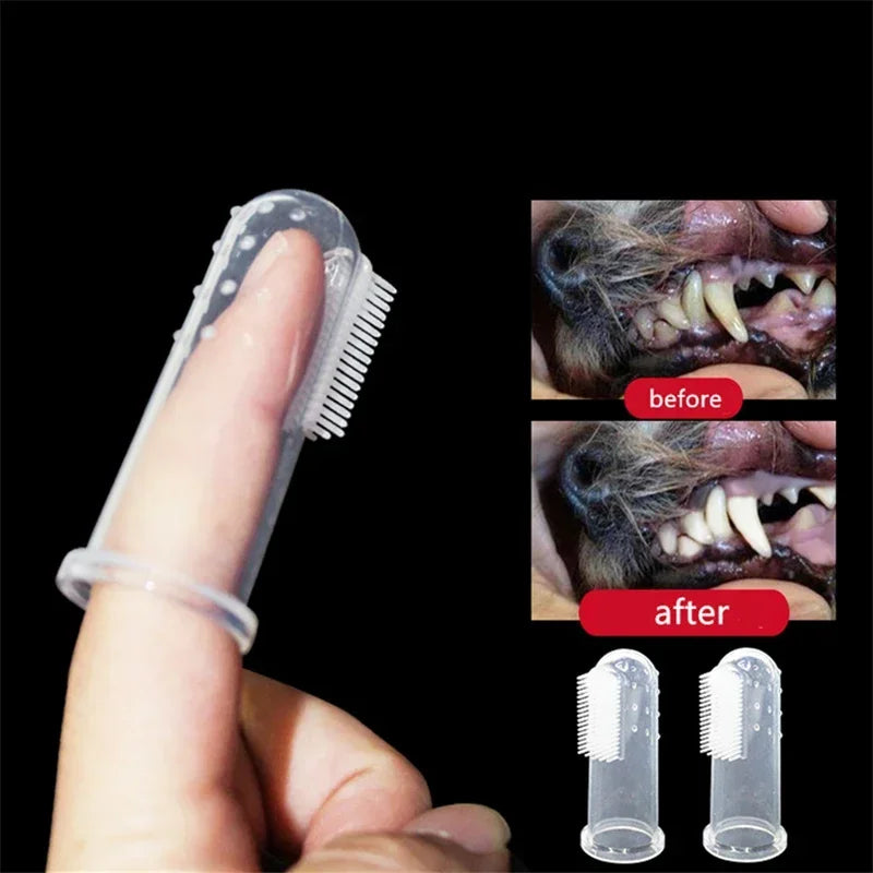 Silicone Finger Pet Toothbrush for Dogs & Cats – 10 Pack