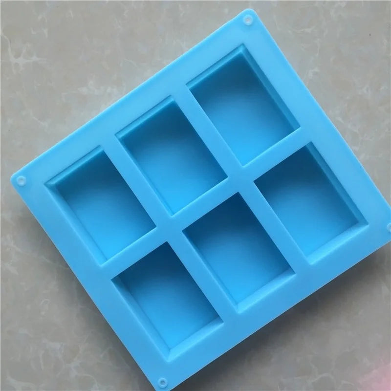 Rectangular Silicone Soap Mold – DIY 100g Cold Process Bar Maker