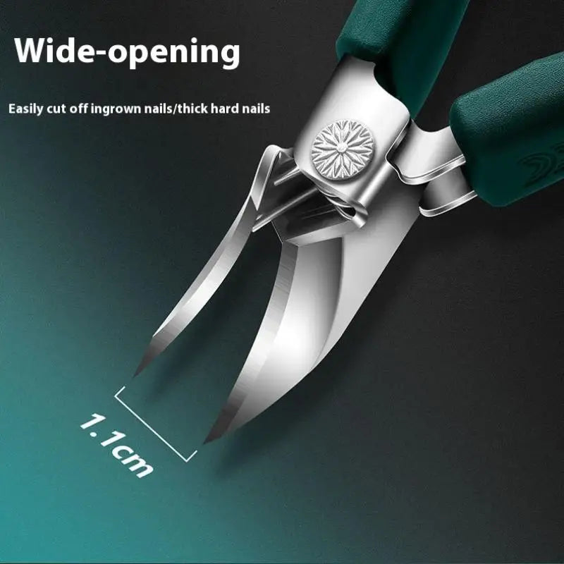 Slanted Anti-Splash Nail Clipper – Stainless Steel Nail Tool