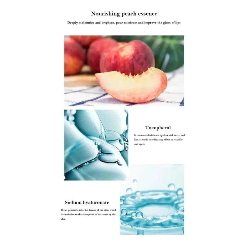 LAIKOU Collagen Fruit Essence Lip Mask – Moisturizing Gel Patches
