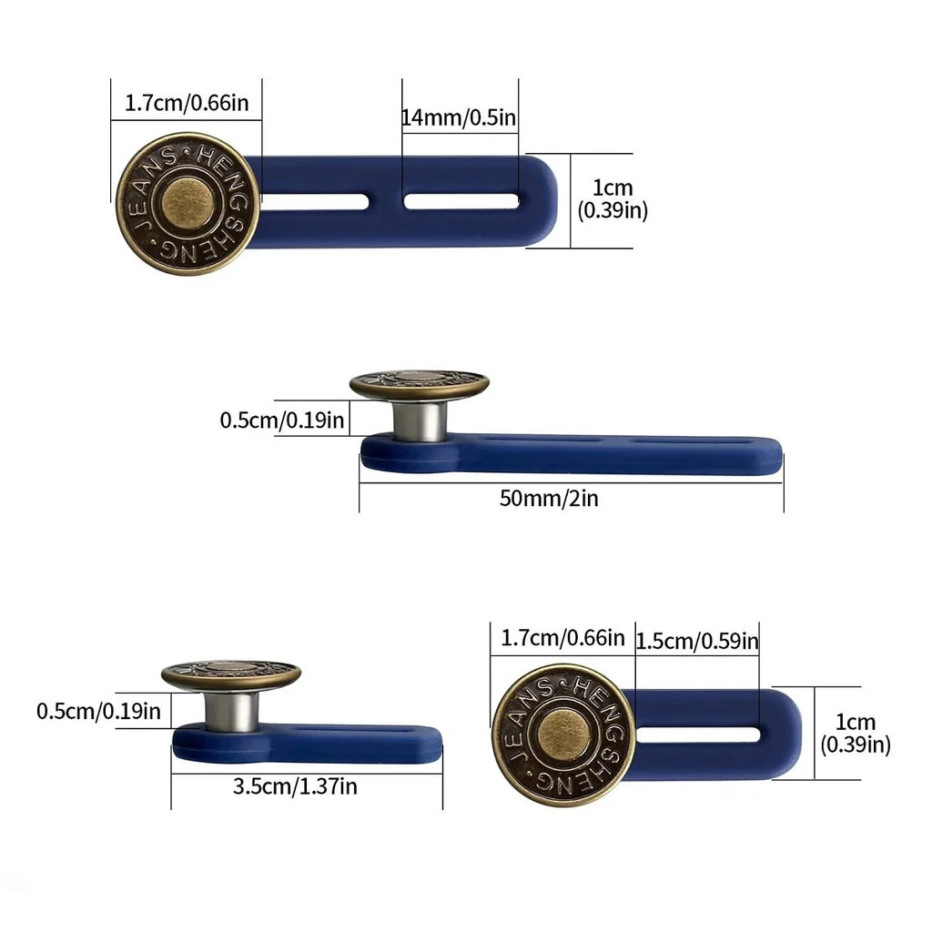 Jeans Button Extender Set – No-Sew Waist Extenders 4/6pcs