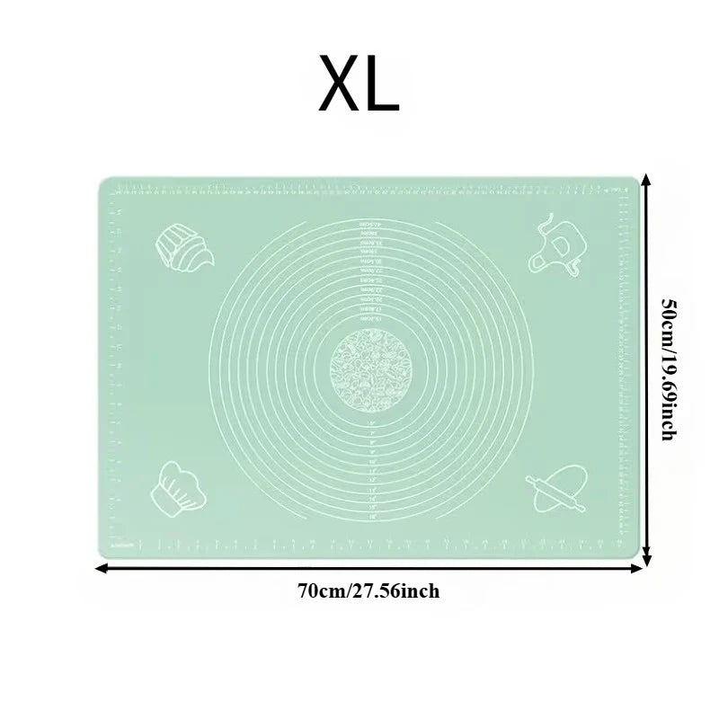 Large Non-Slip Silicone Baking Mat – Food Safe Kneading Pad
