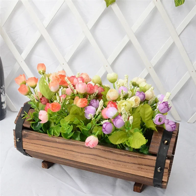 Y51A-Wood Flower Pots Wedding Decoration Carbonized Antiseptic Wood