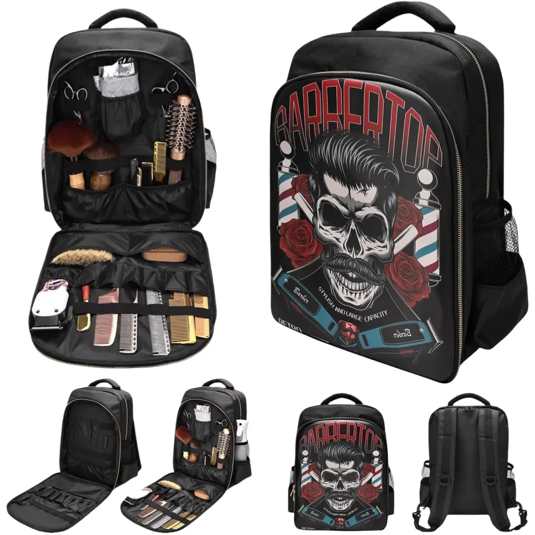 3-Piece Barber Tool Storage Bag | Hairdressing Backpack Set