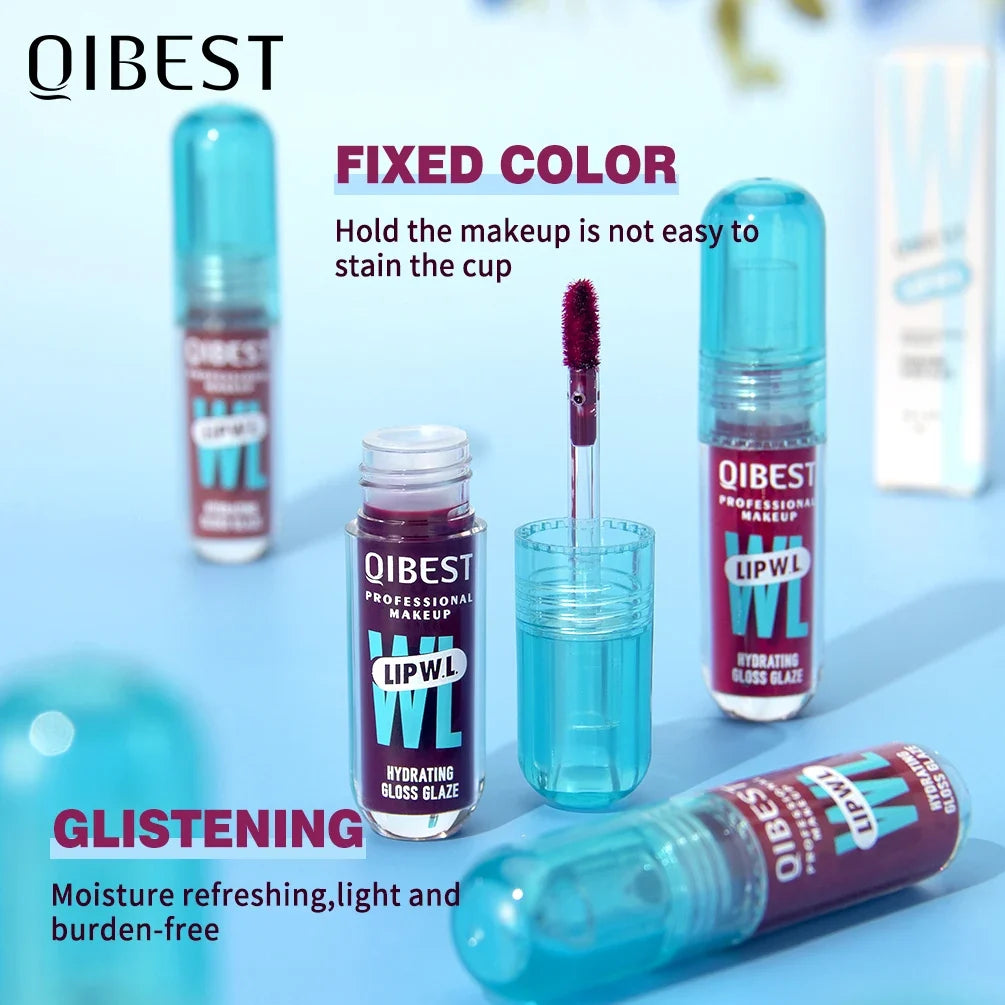 QIBEST Crystal Lip Gloss – Mirror Glaze & Hydrating Lip Tint