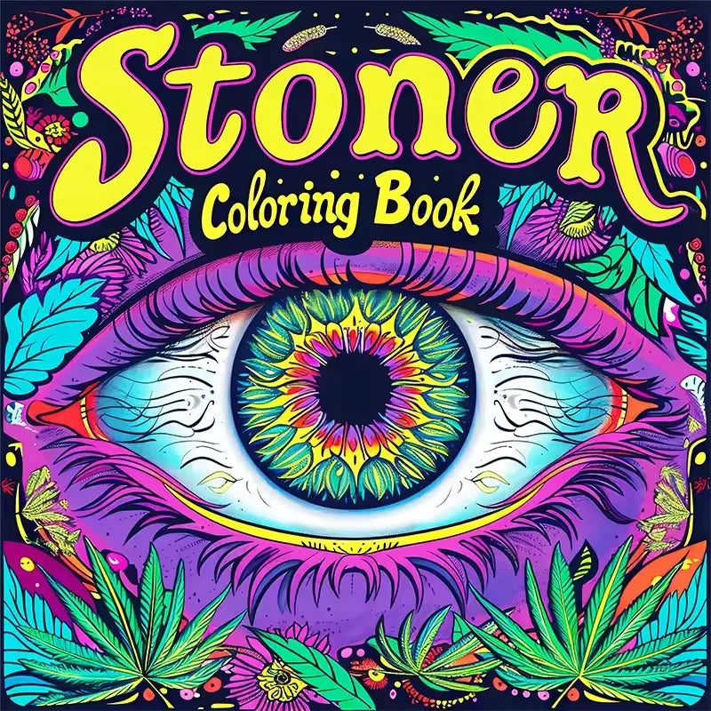 Adult Picture Book Coloring Vibrant Cartoon Characters Thick Paper