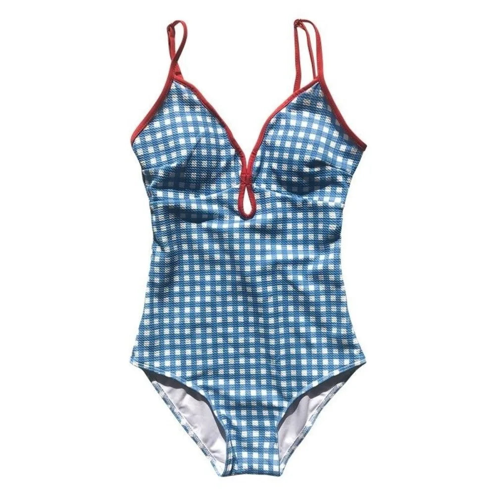 Women's Open Back Bodysuit Swimsuit – Slim Fit Beachwear