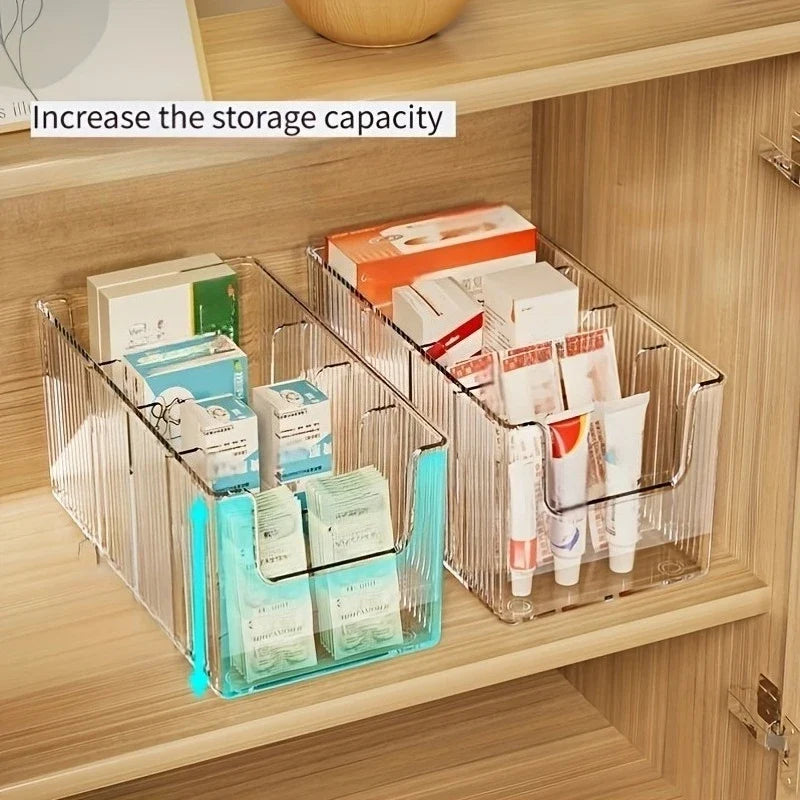 Medicine Storage Box Dividers Countertop Closet Office Home Emergency