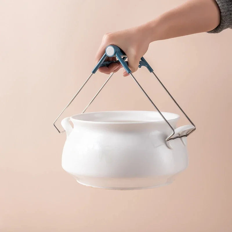 Stainless Steel Anti-Scald Pot Clip & Bowl Lifter Tongs