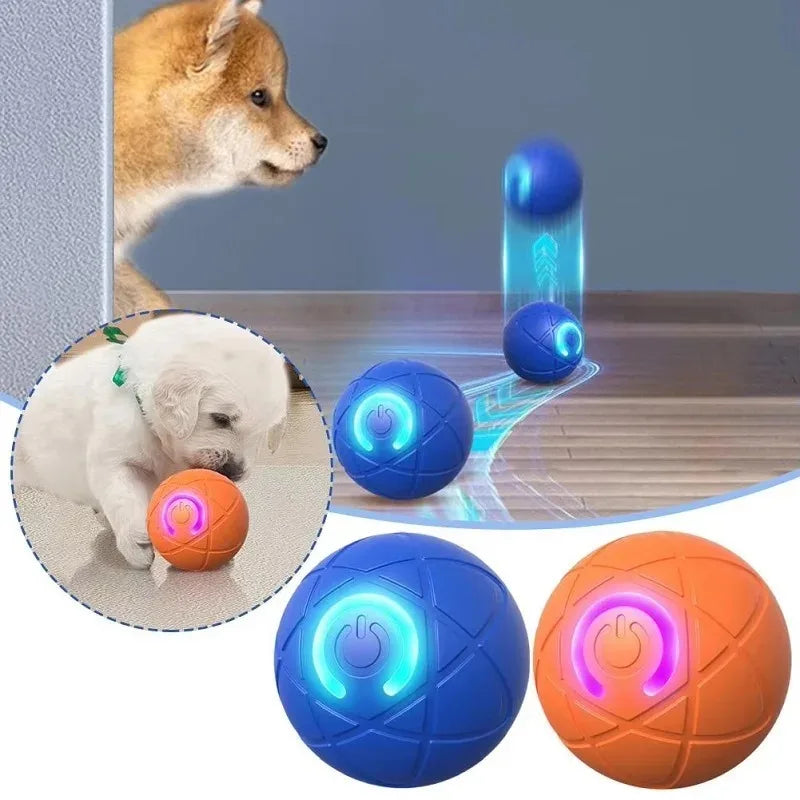 Rechargeable Auto-Moving Interactive Dog Ball Toy – 2 Modes