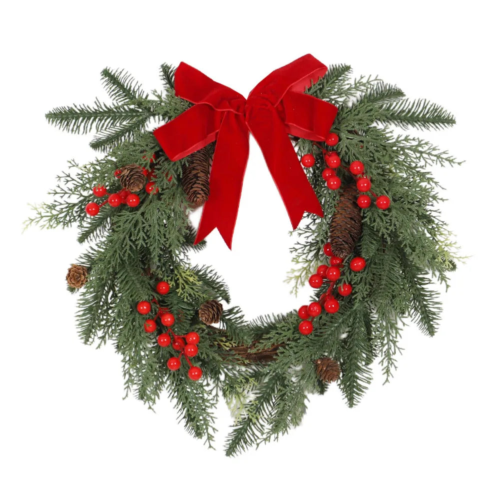 Christmas Wreath Indoor Outdoor Festive Door Hanging Decor