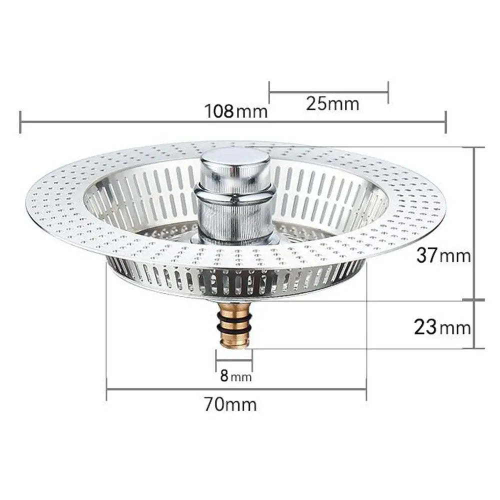 Durable Anti Clog Kitchen Sink Strainer Floor Drain Plug
