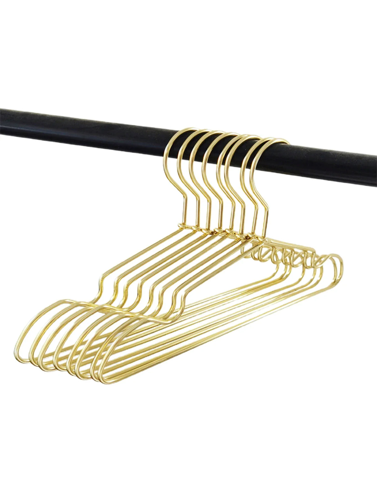 10-Pack Aluminum Alloy Clothes Hangers – Silver & Gold