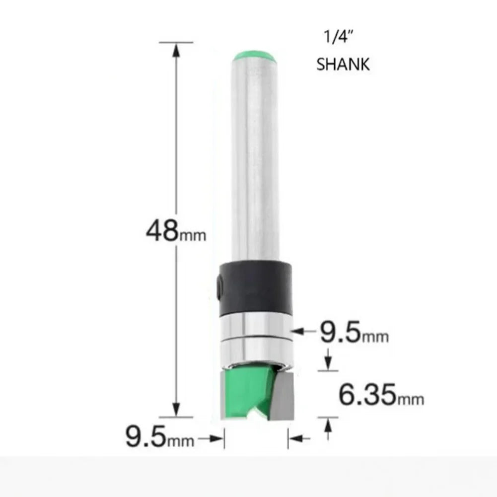 Dual-Bearing Edge Trimming Router Bit | Woodworking Milling Cutter