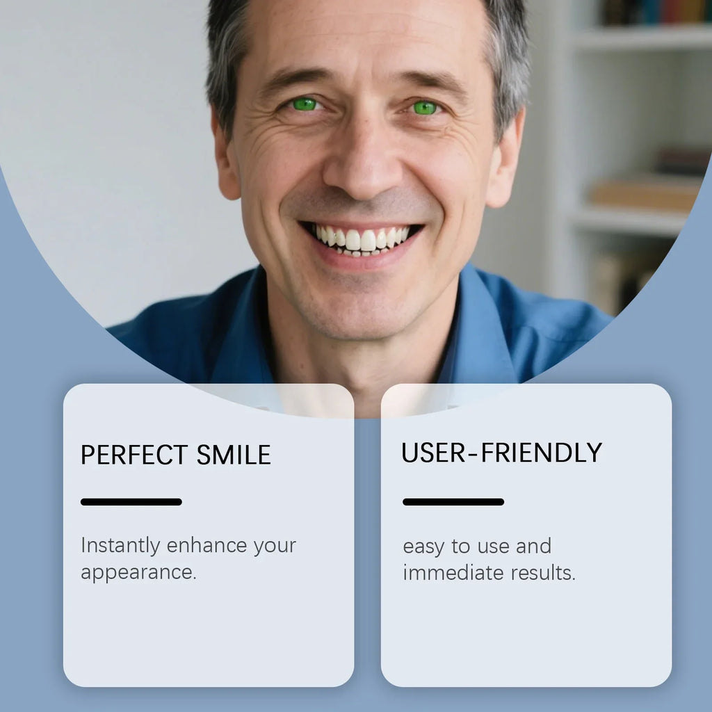 Silicone Veneer Teeth Kit | Fill Gaps Upper & Lower Denture Set