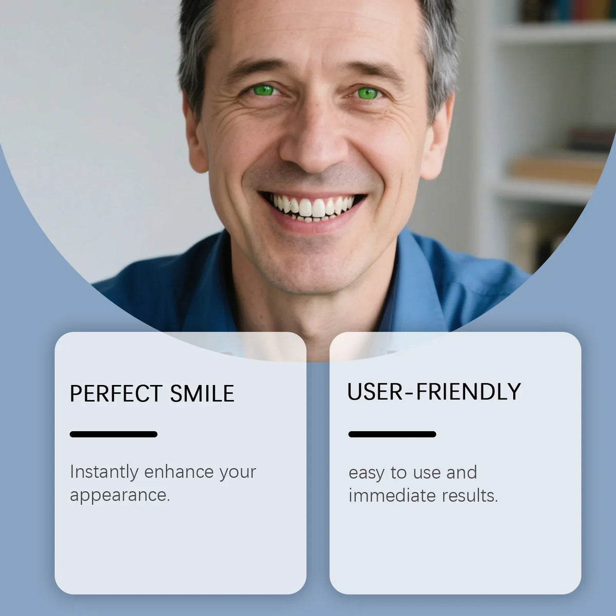 Silicone Veneer Teeth Kit | Fill Gaps Upper & Lower Denture Set