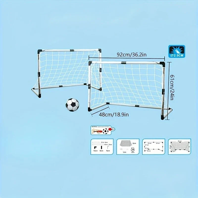Folding Soccer Goal PP Material Portable Indoor Outdoor Football Net