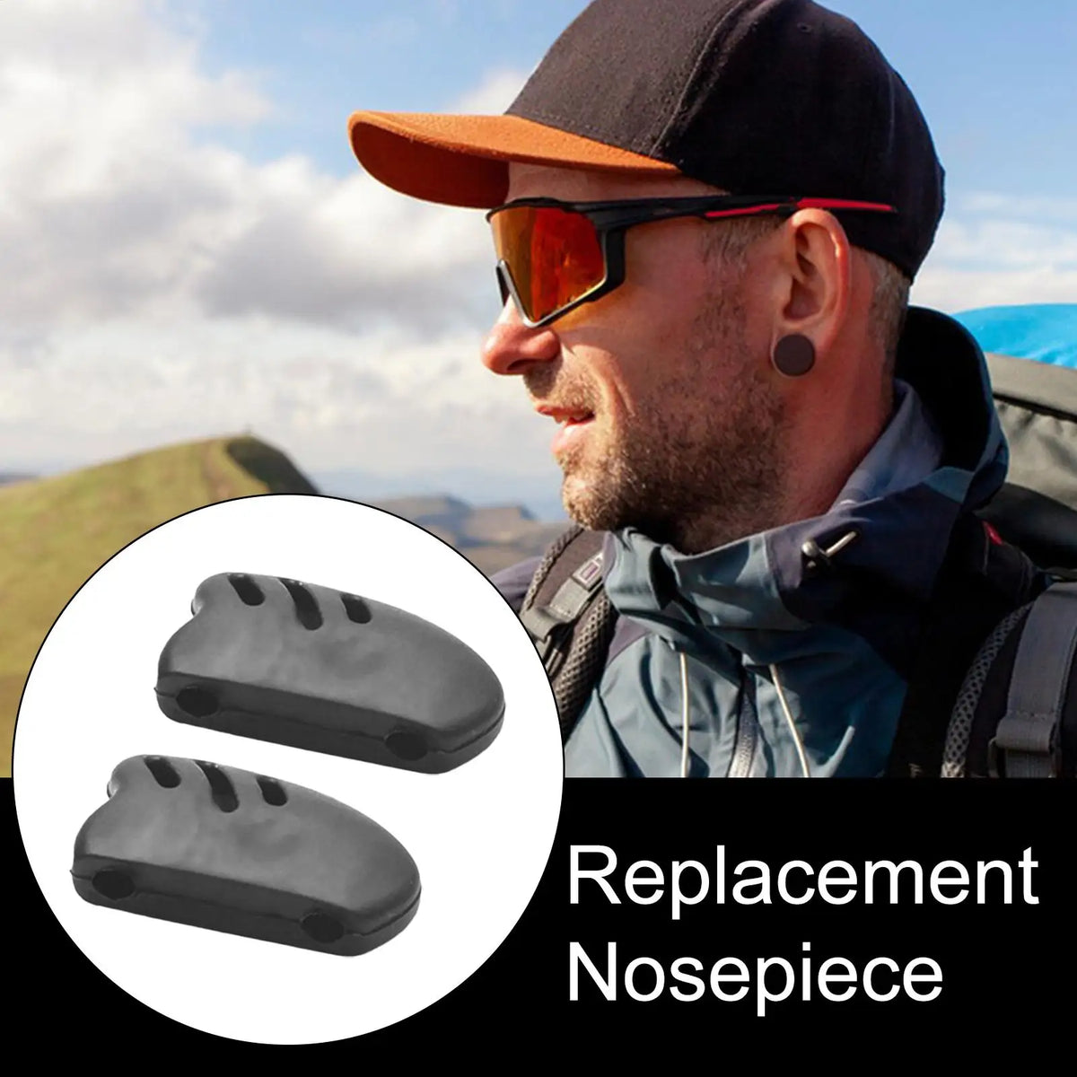 Soft Rubber Nose Pads for Eyeglasses & Sport Sunglasses