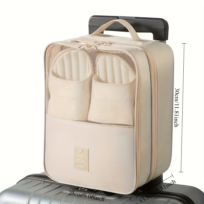 Shoe Bags for Travel – Holds 3 Pairs | Carry-On Organizer