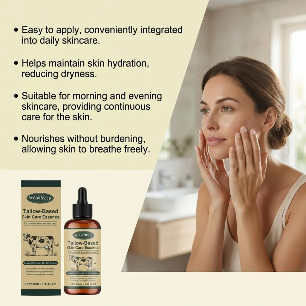 WOODSLEEP Beef Tallow Facial Serum – Hydrating Face Oil 100ml