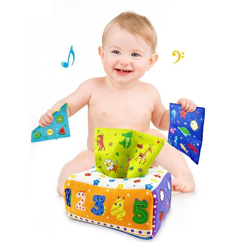 Baby Carrot Harvest Montessori Toy | Toddler Tissue Box Game