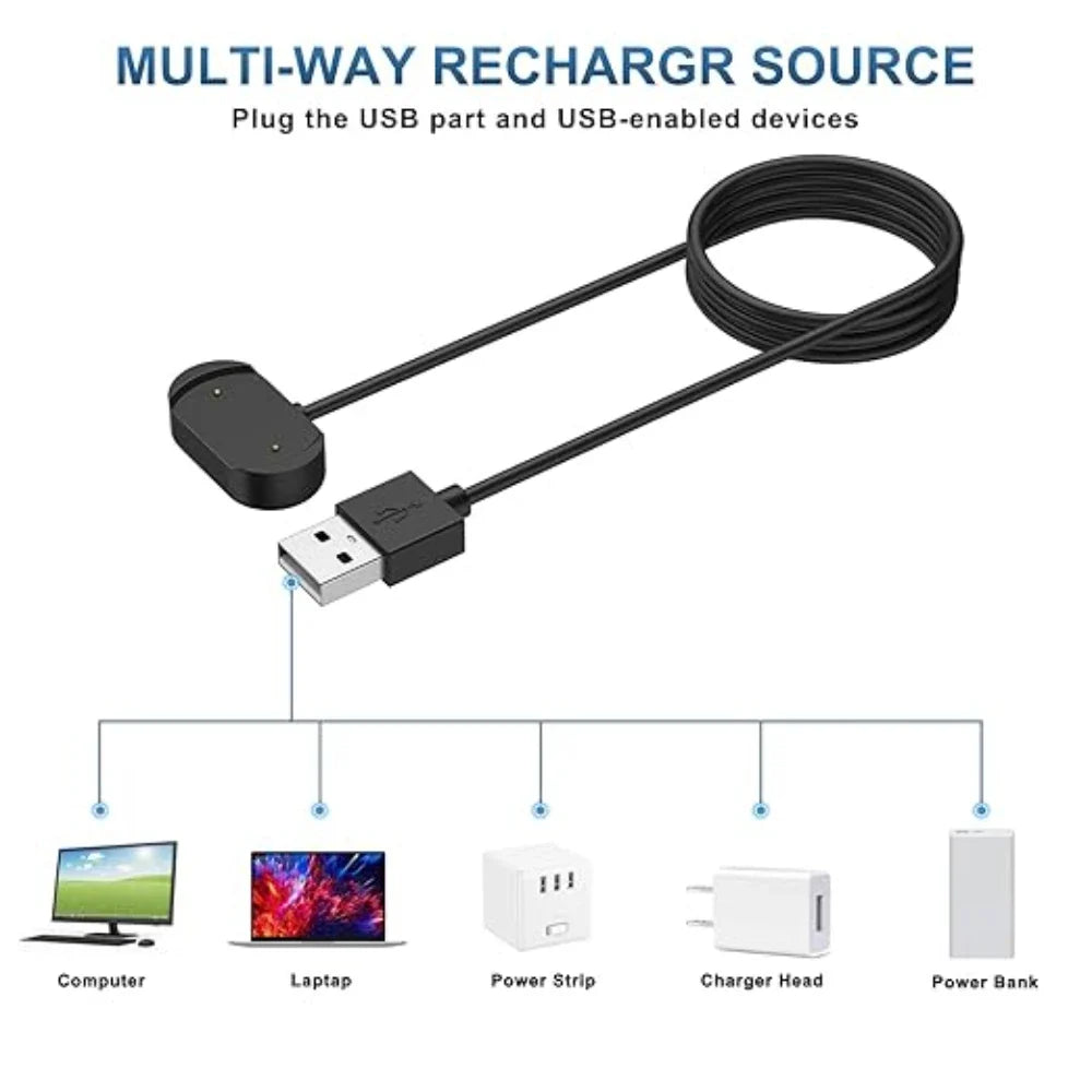 Amazfit GTR3 GTR4 GTS3 GTS4 T-Rex2 USB Fast Charger Dock