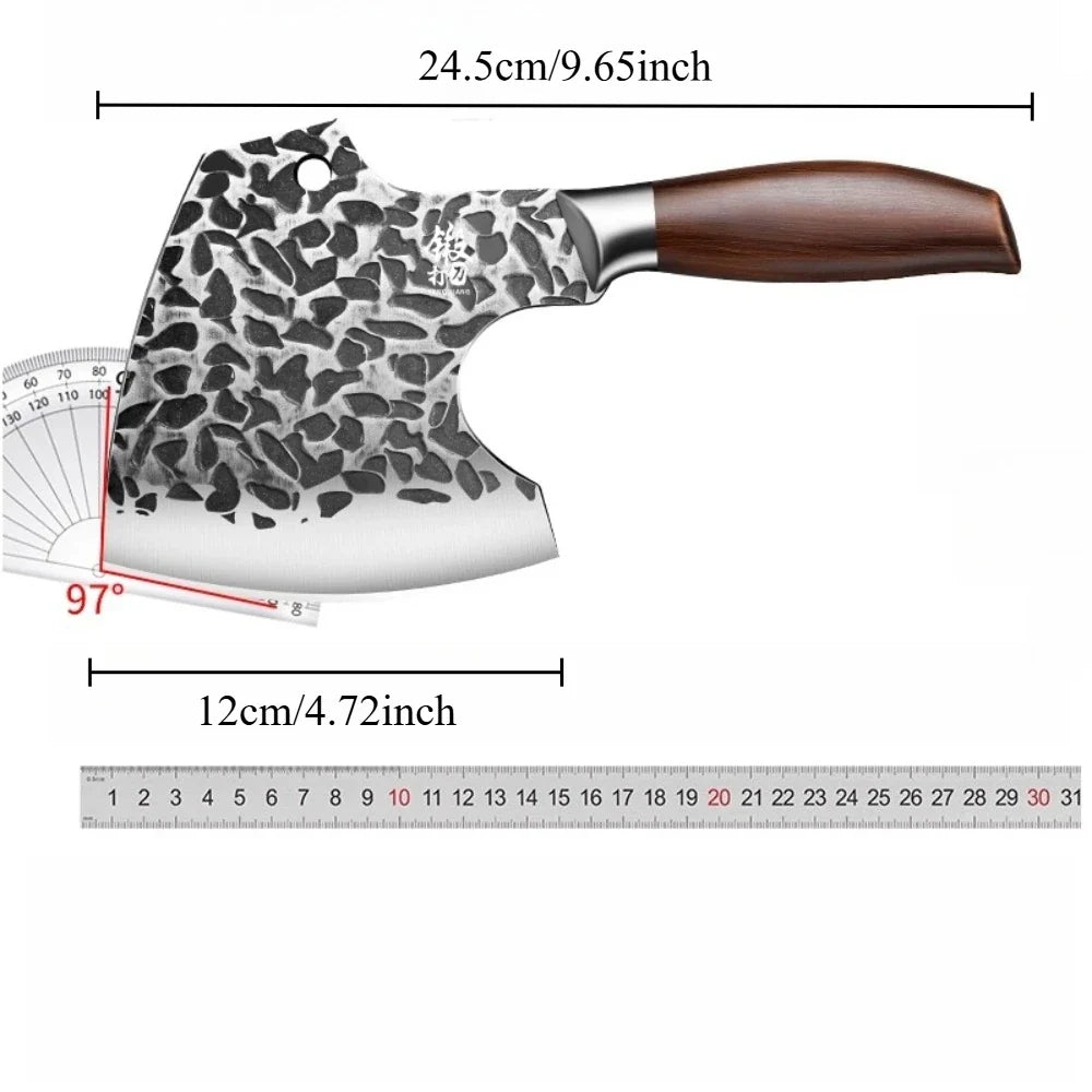 Forged Stainless Steel Meat Cleaver – PLYS Butcher Chef Knife