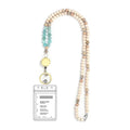 Beaded Lanyard Necklace for Women – ID Badge & Key Holder