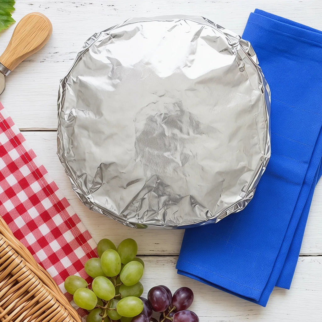 30-Pack Aluminum Foil Food Covers – Insulated Elastic Plate Lids