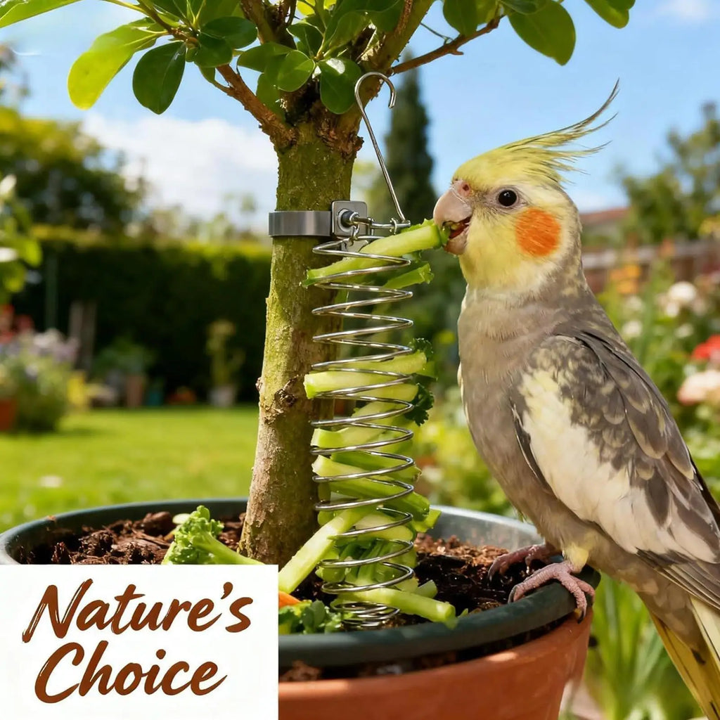 Millet Holder Bird Cage Foraging Tray | Parakeet Parrot Feeder
