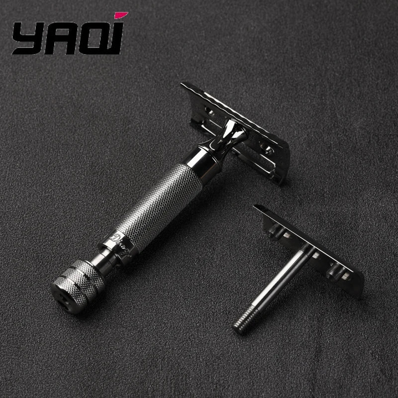 2026 Yaqi Diagonal Slant Safety Razor Stainless Steel Lightweight
