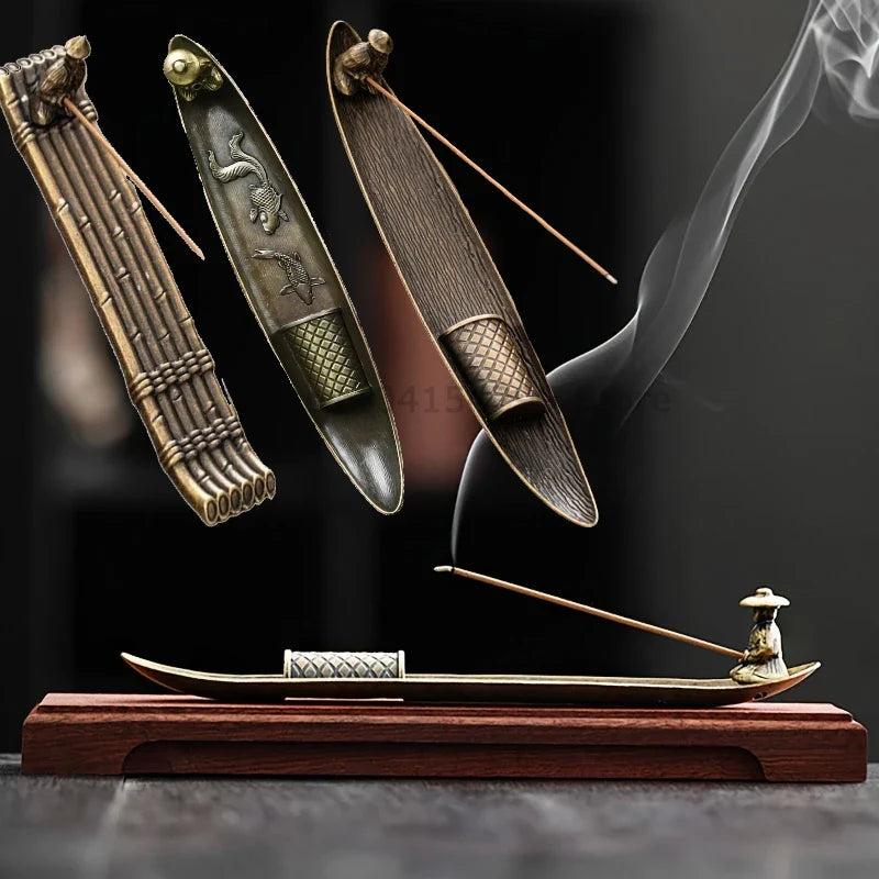 Japanese Fisherman Boat Incense Stick Holder | Home Decor