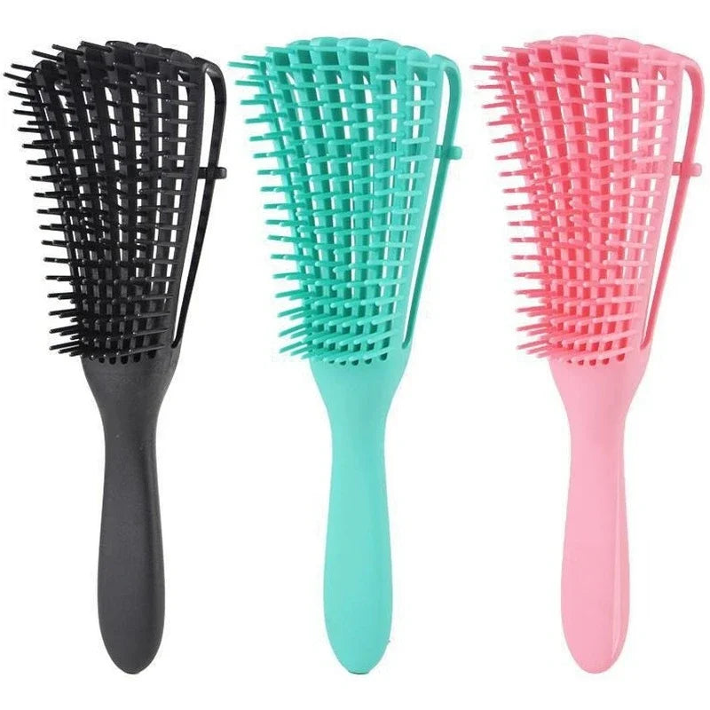 Detangling Hair Brush & Scalp Massager for Curly & Thick Hair