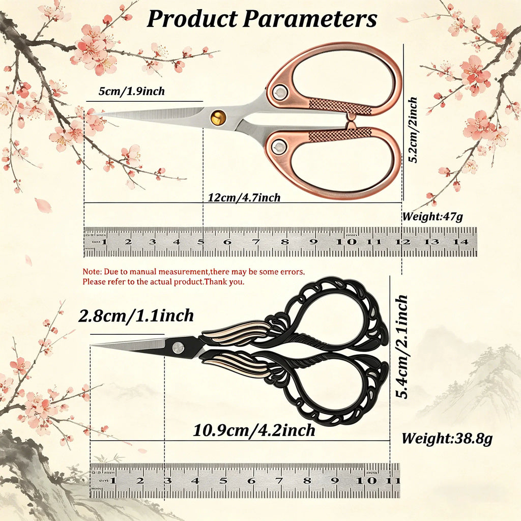 Embroidery Scissors – Stainless Steel Sewing Shears 1-2 Pcs