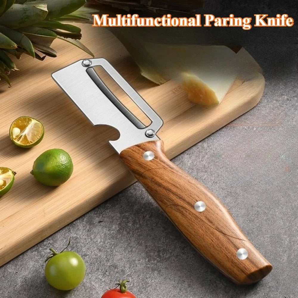 CMGF Stainless Steel Multi-Function Peeler & Fruit Knife