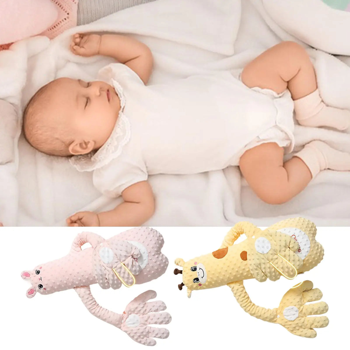 Infant Sleep Patting Toy – Animal Cushion for Babies 0–12M