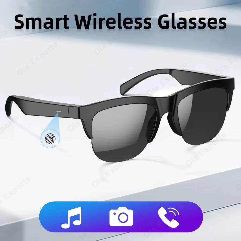 Smart Glasses Bluetooth Call Music Control Wireless Fashion Earbuds