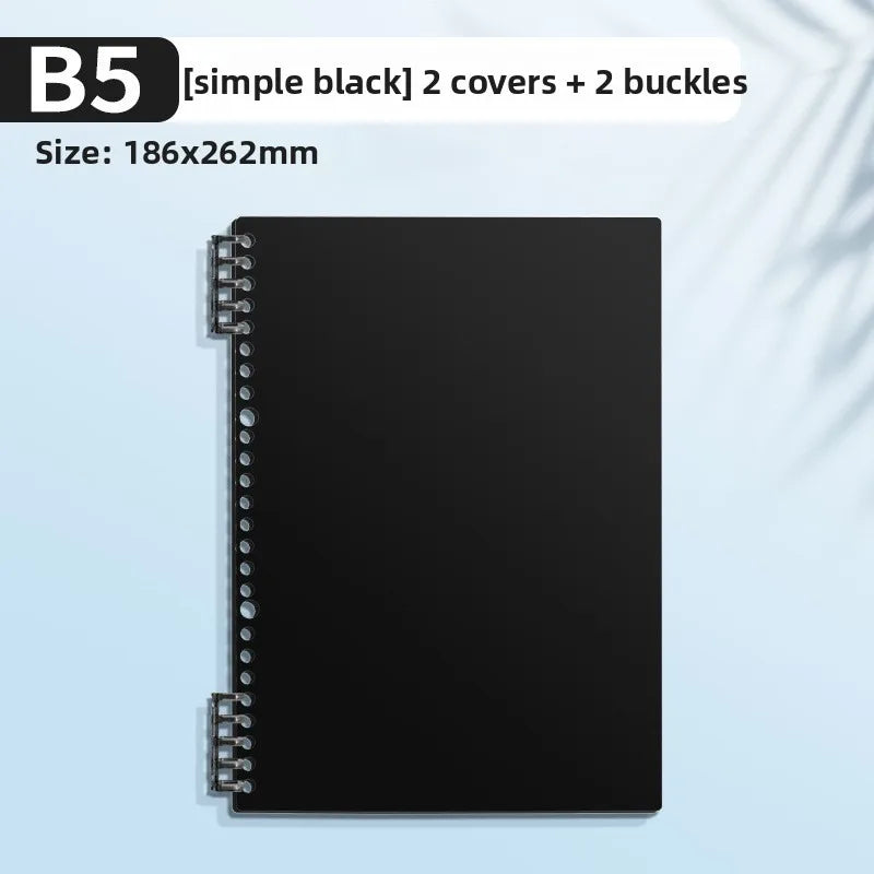 PP Transparent Loose-Leaf Binder Cover A4 A5 B5 – Colorful DIY