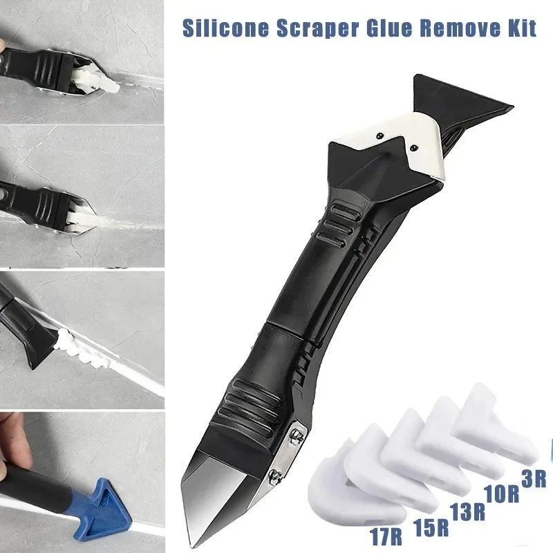 Caulk & Silicone Scraper Tool | Window & Glass Cleaner