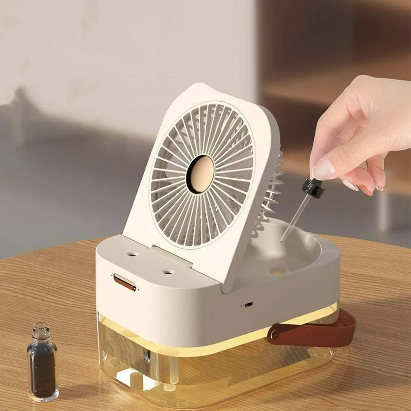 ROFAELEC 2-in-1 Humidifier Cooling Fan 2.5L | Remote & Night Light