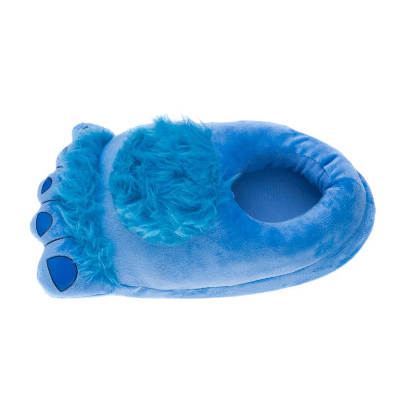 Chunky Faux Fur Paw Slippers – Unisex Novelty Indoor Shoes