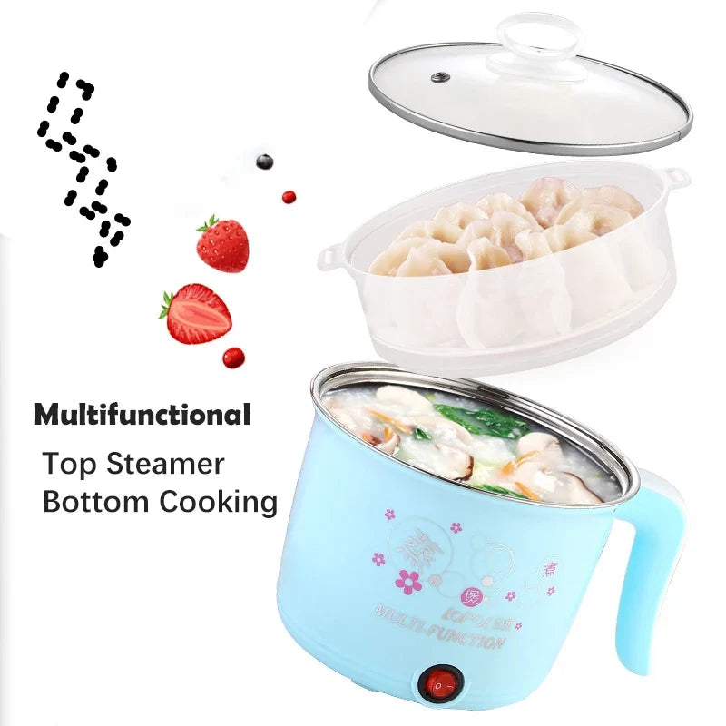 BALASHOV 1.8L Mini Electric Hot Pot & Rice Cooker for 1–2 People